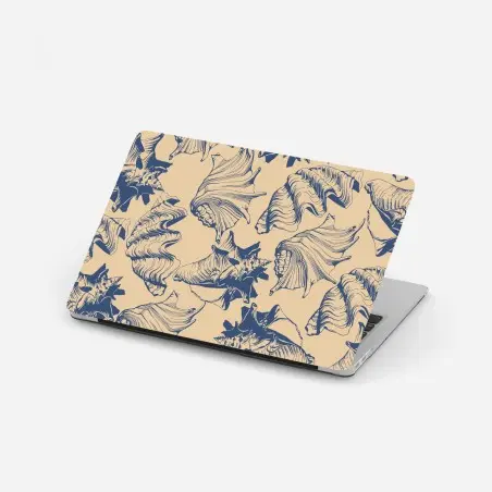 Sticker pour ordinateur portable motif coquillages marins rétro – Wallnifity®