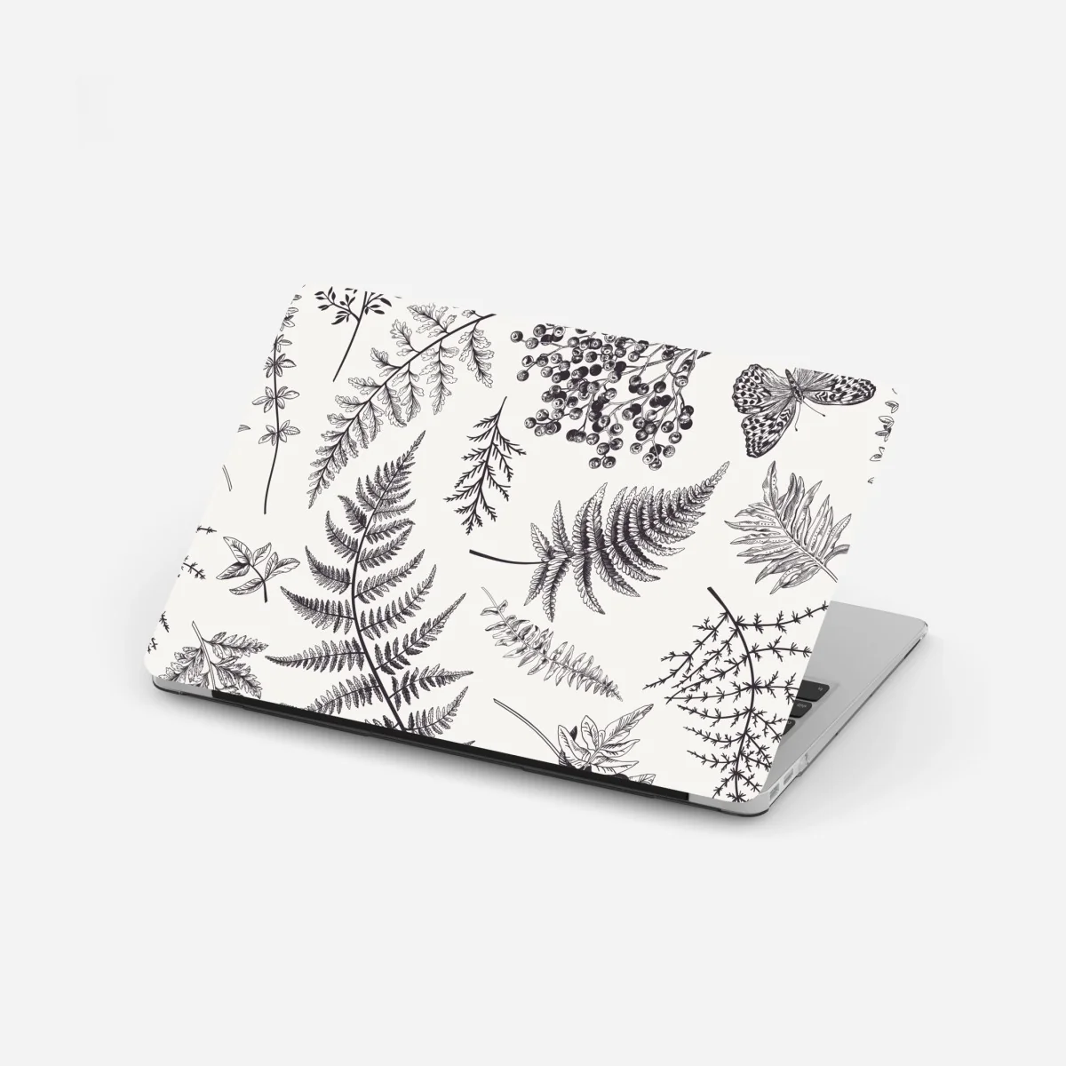 Sticker pour ordinateur portable motif botanique délicat en noir et blanc – Wallnifity® Sticker pour ordinateur portable motif botanique délicat en noir et blanc – Wallnifity®