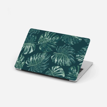 Sticker pour ordinateur portable motif feuilles de monstera tropicales – Wallnifity®