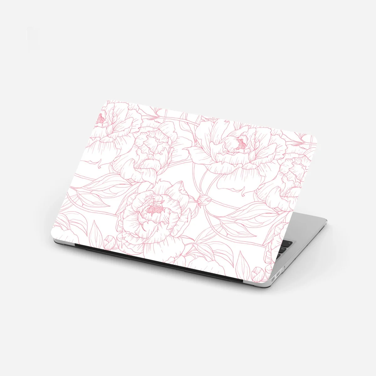 Sticker pour ordinateur portable pivoines délicates aux contours roses – Wallnifity® Sticker pour ordinateur portable pivoines délicates aux contours roses – Wallnifity®