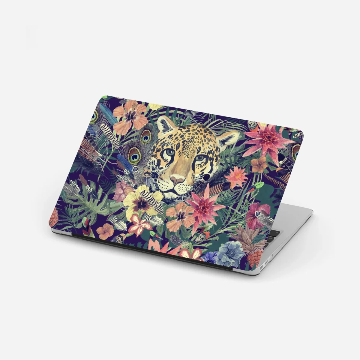 Sticker pour ordinateur portable tête de léopard aquarelle dans une jungle florale – Wallnifity® Sticker pour ordinateur portable tête de léopard aquarelle dans une jungle florale – Wallnifity®