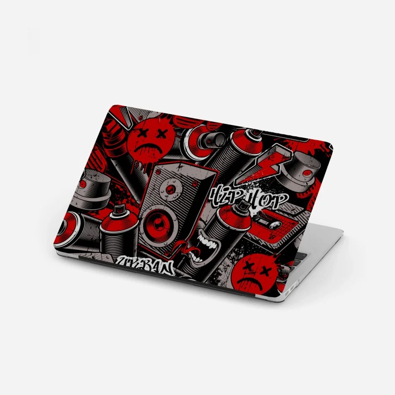 Sticker pour ordinateur portable motif graffiti hip-hop urbain rouge et noir – Wallnifity® Sticker pour ordinateur portable motif graffiti hip-hop urbain rouge et noir – Wallnifity®