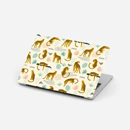 Sticker pour ordinateur portable motif guépards stylisés pour décor mural – Wallnifity®