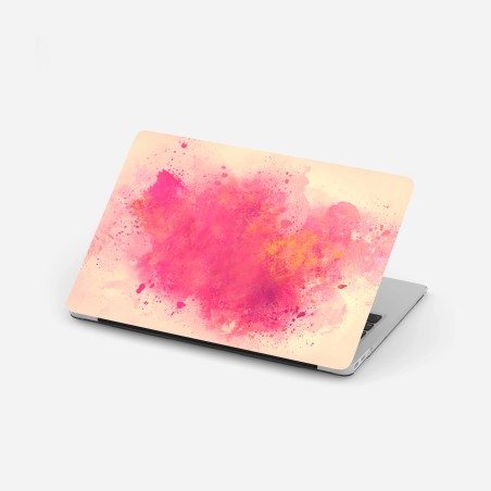 Sticker pour ordinateur portable nuage abstrait rose et corail – Wallnifity®