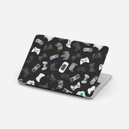 Sticker pour ordinateur portable motif de manettes de jeux vidéo rétro et modernes – Wallnifity®