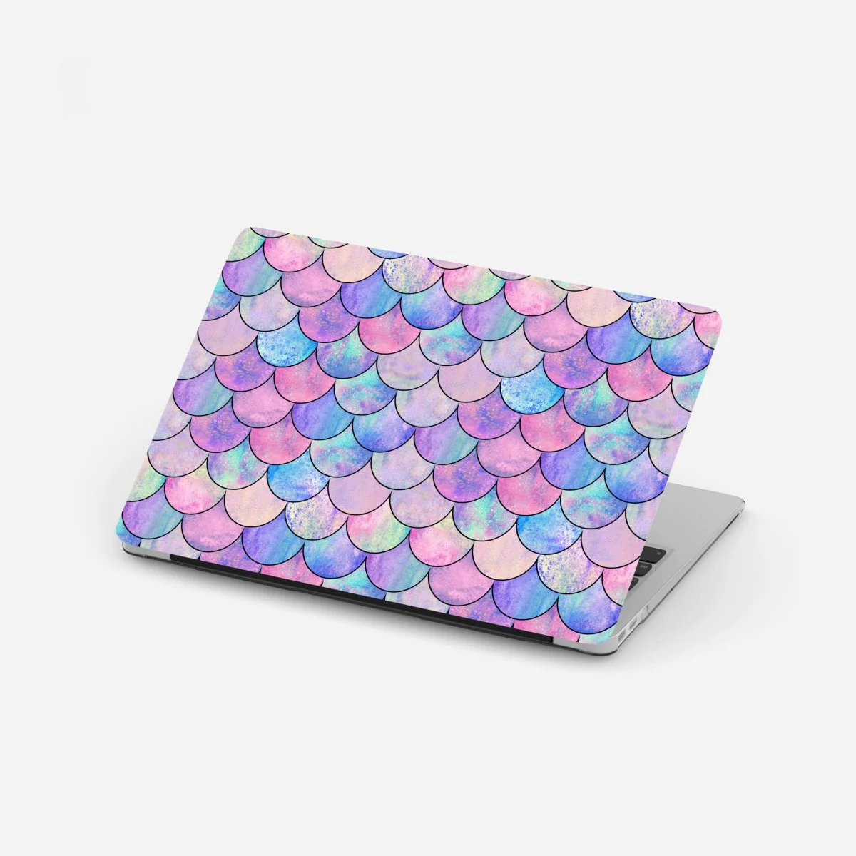Sticker pour ordinateur portable motif écailles de sirène irisé pastel – Wallnifity® Sticker pour ordinateur portable motif écailles de sirène irisé pastel – Wallnifity®