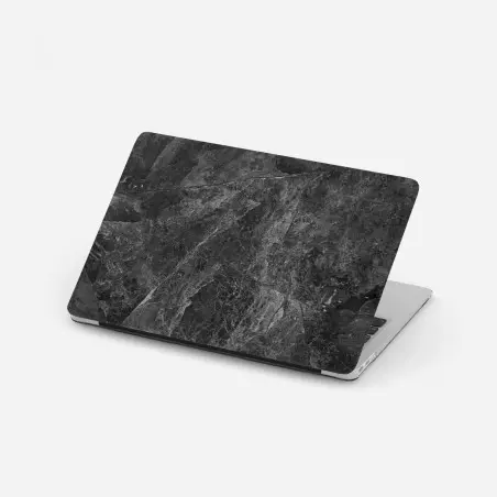 Sticker pour ordinateur portable marbre sombre à veines détaillées – Wallnifity®