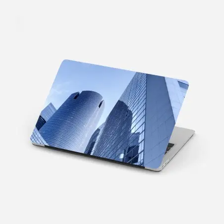 Sticker pour ordinateur portable perspective architecturale sur gratte-ciel modernes – Wallnifity®