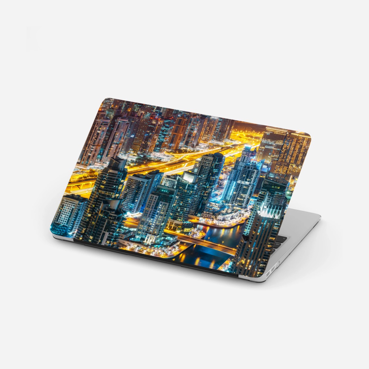 Sticker pour ordinateur portable ciel nocturne de Dubai Marina – Wallnifity®