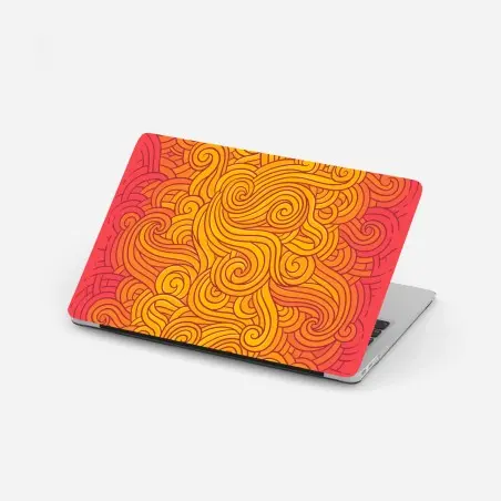 Sticker pour ordinateur portable tourbillons solaires chaleureux – Wallnifity®
