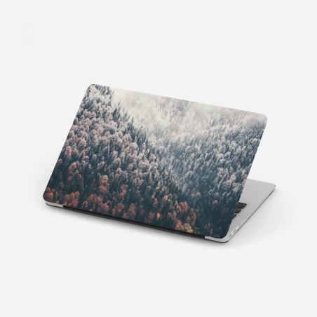 Sticker pour ordinateur portable brume automnale sur le lac – Wallnifity®