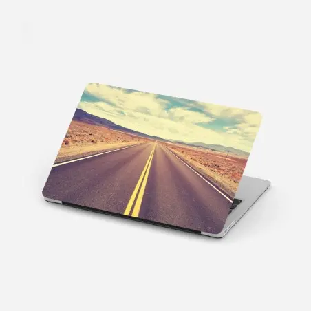 Sticker pour ordinateur portable route infinie vers Death Valley – Wallnifity®
