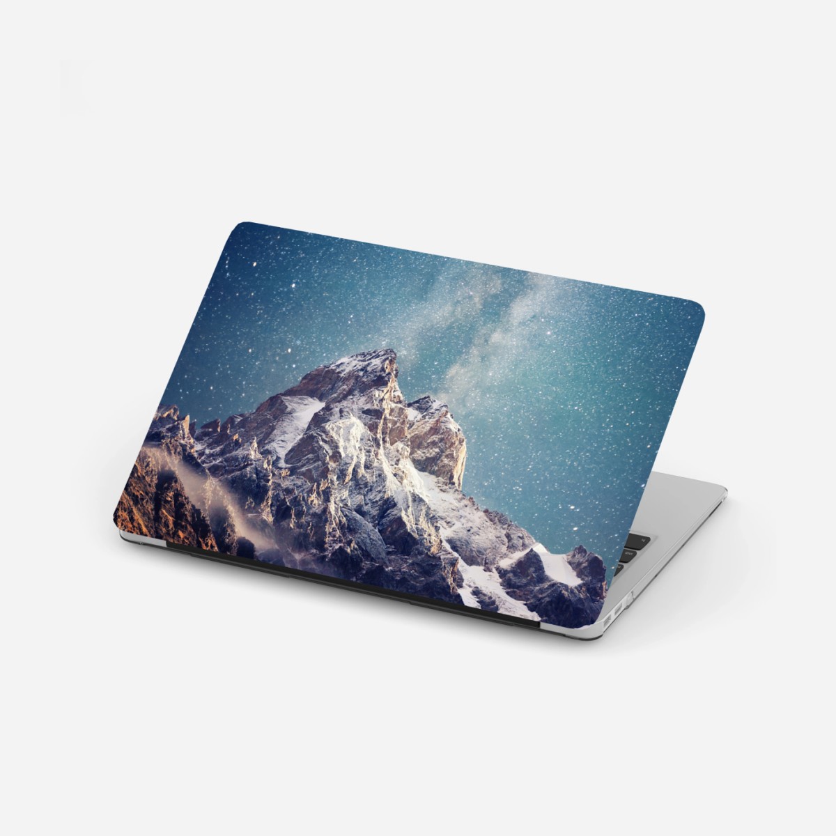 Sticker pour ordinateur portable nuit étoilée sur Ushba au cœur de Svaneti – Wallnifity®