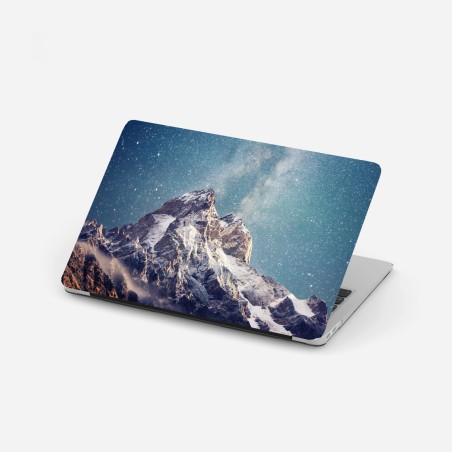 Sticker pour ordinateur portable nuit étoilée sur Ushba au cœur de Svaneti – Wallnifity®