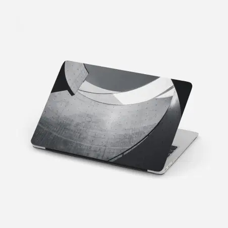 Sticker pour ordinateur portable abstraction architecturale en béton et courbes – Wallnifity®