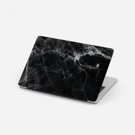 Sticker pour ordinateur portable toile d'araignée spectrale sur fond noir – Wallnifity®