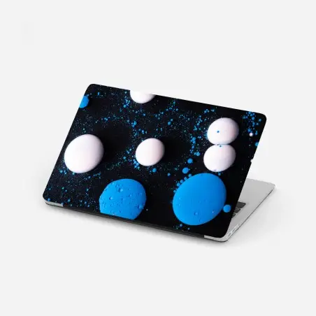 Sticker pour ordinateur portable galaxie de bulles bleues – Wallnifity®