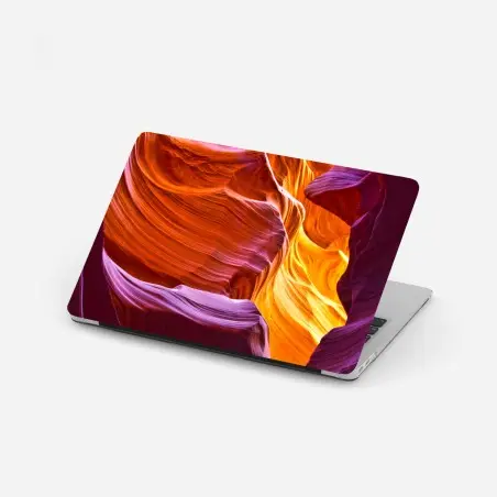 Sticker pour ordinateur portable murmures de lumière dans un canyon sculpté – Wallnifity®