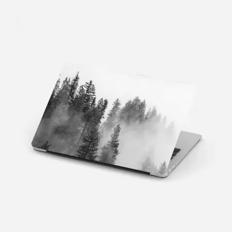 Sticker pour ordinateur portable brume sur Giant Forest, Sierra Nevada – Wallnifity®