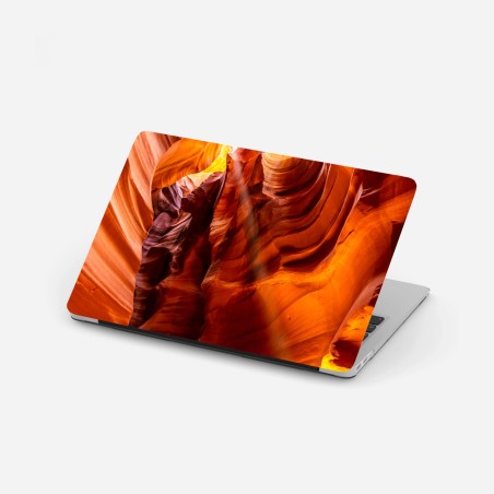Sticker pour ordinateur portable canyon sculpté par la lumière d'Upper Antelope Canyon, Arizona – Wallnifity®