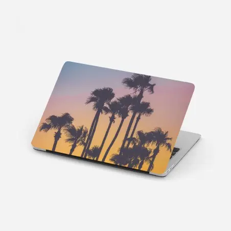 Sticker pour ordinateur portable crépuscule tropical aux palmiers – Wallnifity®