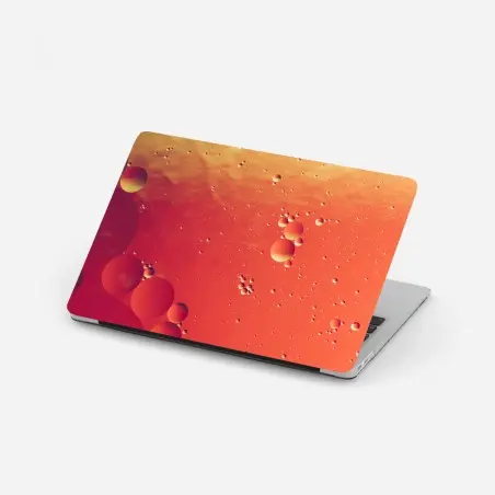 Sticker pour ordinateur portable rêverie de bulles orangées – Wallnifity®
