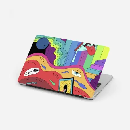 Sticker pour ordinateur portable rêve psychédélique en couleurs – Wallnifity®