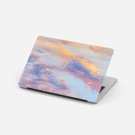 Sticker pour ordinateur portable aube pastel et nuages dorés – Wallnifity®