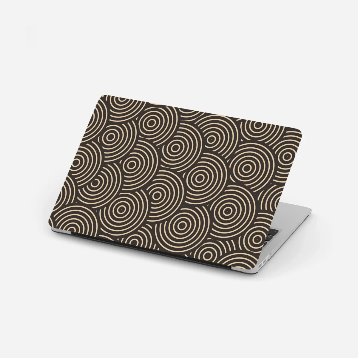 Sticker pour ordinateur portable motif concentrique rétro beige et noir – Wallnifity® Sticker pour ordinateur portable motif concentrique rétro beige et noir – Wallnifity®