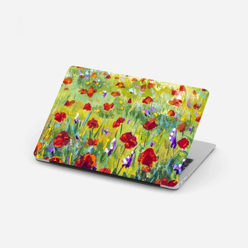 Sticker pour ordinateur portable champ de coquelicots style Monet – Wallnifity® Sticker pour ordinateur portable champ de coquelicots style Monet – Wallnifity®