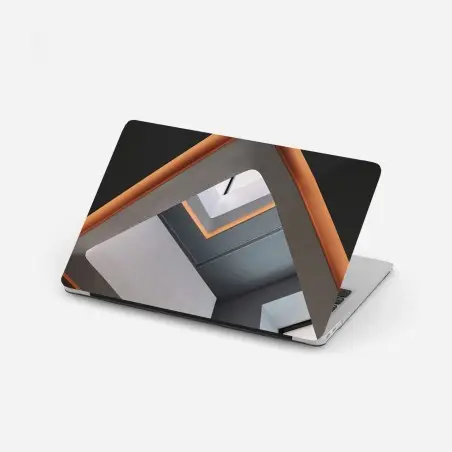 Sticker pour ordinateur portable perspective intérieure géométrique – Wallnifity®