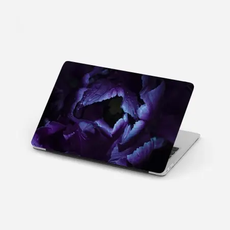 Sticker pour ordinateur portable élégance violette : tulipe sous lumière ultraviolette – Wallnifity®
