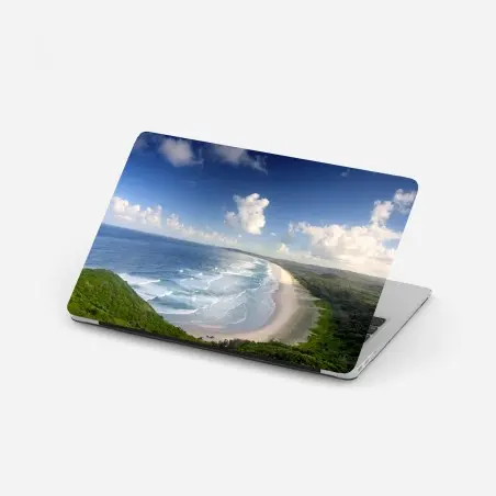 Sticker pour ordinateur portable vue aérienne de Byron Bay – Wallnifity®