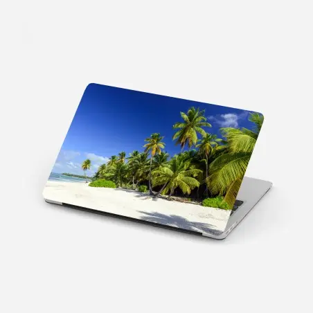 Sticker pour ordinateur portable plage paradisiaque de Punta Cana – Wallnifity®