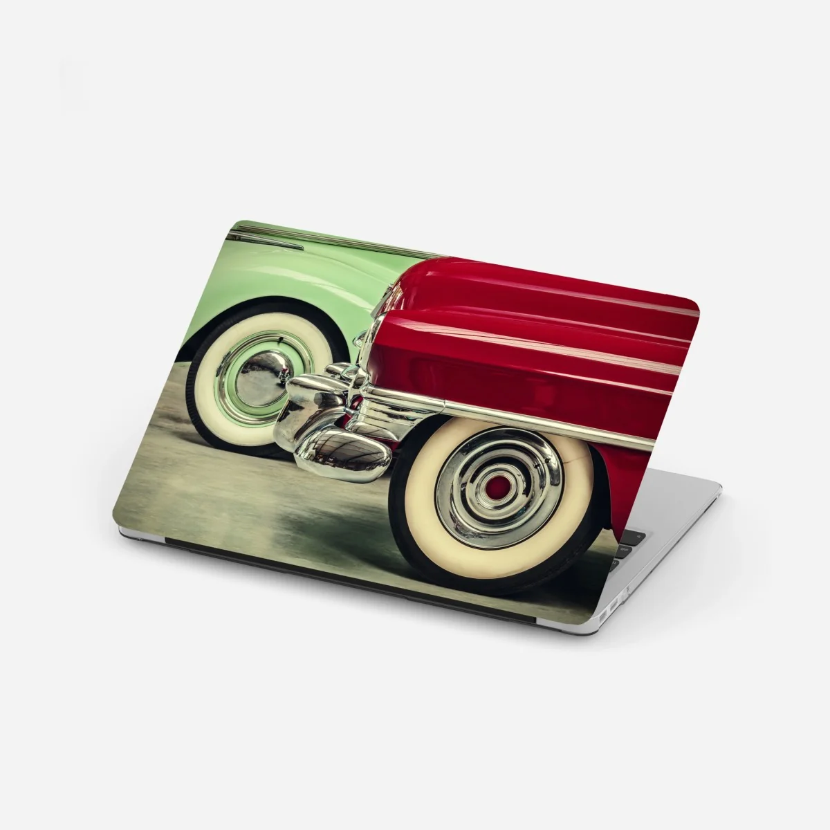 Sticker pour ordinateur portable détails chromés de voitures vintage rouge et vert – Wallnifity® Sticker pour ordinateur portable détails chromés de voitures vintage rouge et vert – Wallnifity®