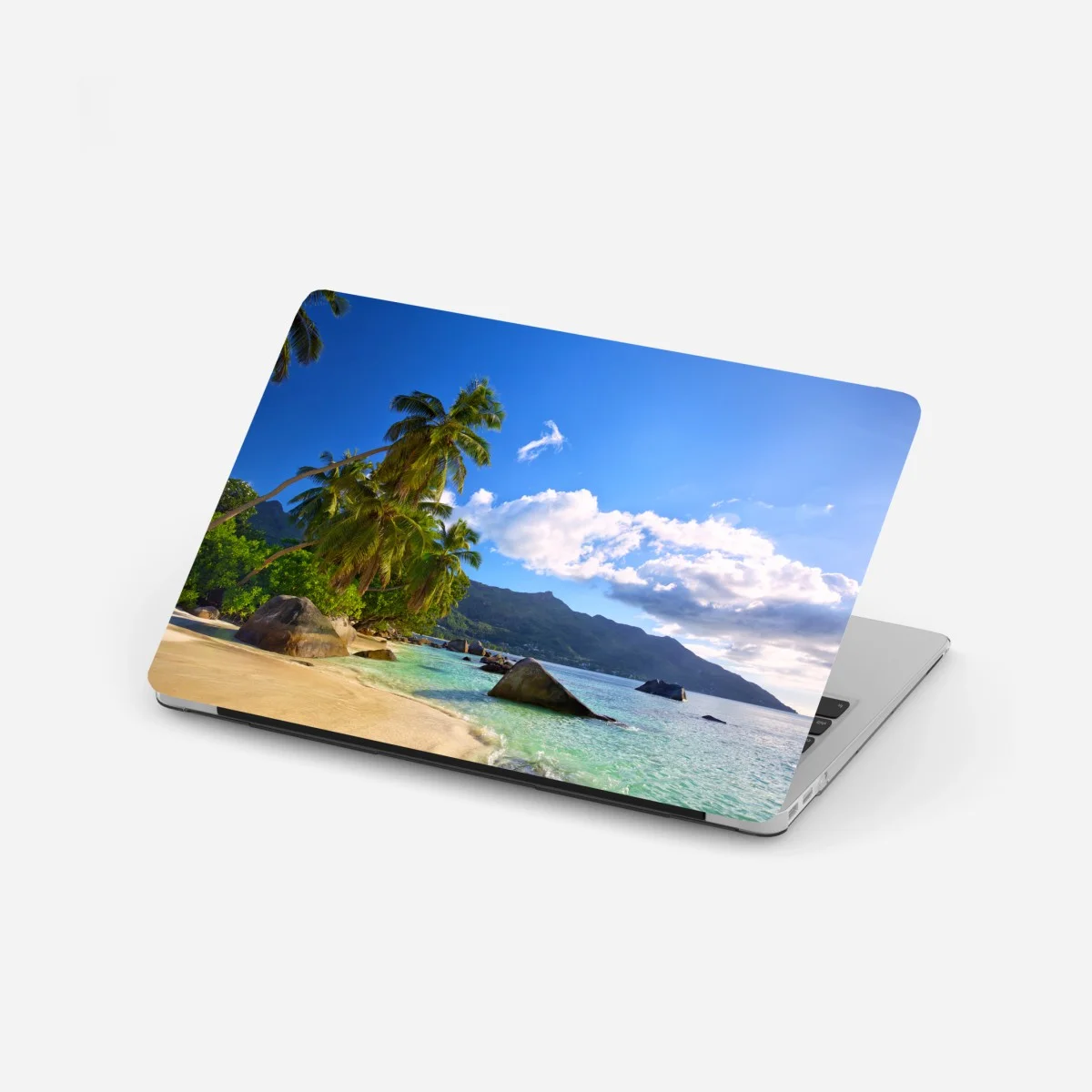 Sticker pour ordinateur portable plage paradisiaque de Mahé, Seychelles – Wallnifity® Sticker pour ordinateur portable plage paradisiaque de Mahé, Seychelles – Wallnifity®