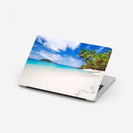 Sticker pour ordinateur portable rêve de plage tropicale – Wallnifity®