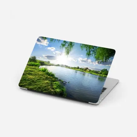 Sticker pour ordinateur portable bords de rivière ensoleillés – Wallnifity®