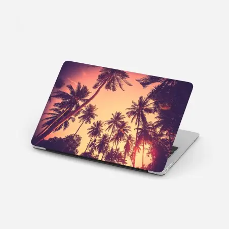 Sticker pour ordinateur portable crépuscule tropical vintage – Wallnifity®