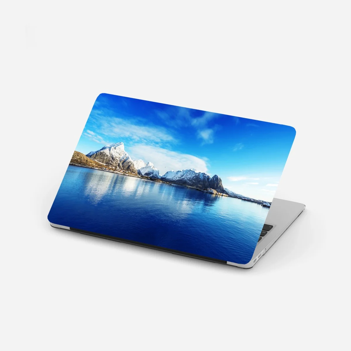 Sticker pour ordinateur portable panorama hivernal de Reine, îles Lofoten – Wallnifity® Sticker pour ordinateur portable panorama hivernal de Reine, îles Lofoten – Wallnifity®