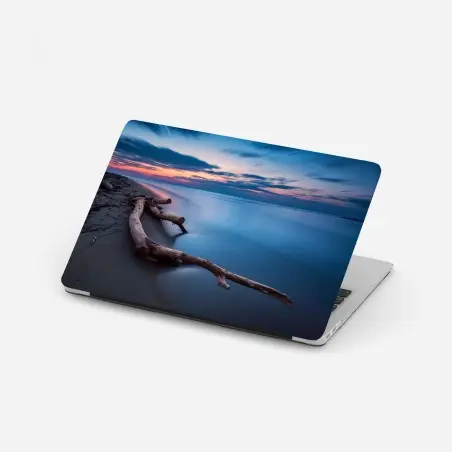 Sticker pour ordinateur portable bois flotté au crépuscule – Wallnifity®