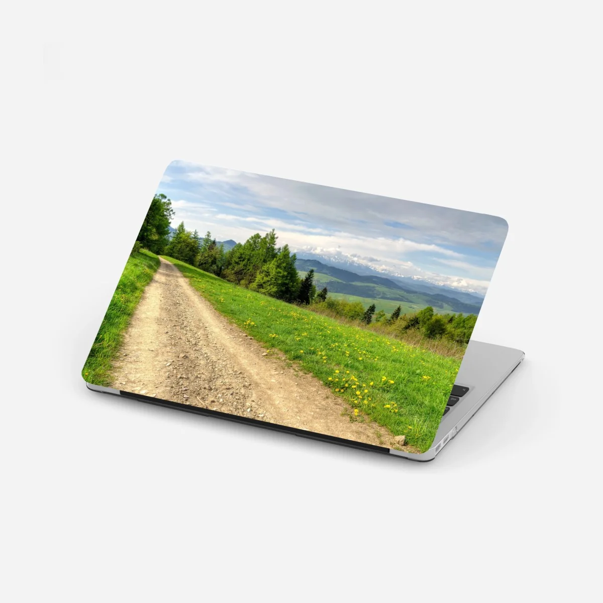 Sticker pour ordinateur portable chemin de gravier printanier, Gorce, Pologne – Wallnifity® Sticker pour ordinateur portable chemin de gravier printanier, Gorce, Pologne – Wallnifity®