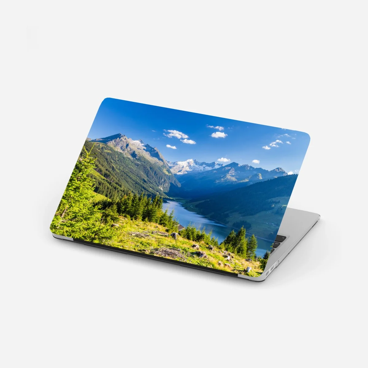 Sticker pour ordinateur portable panorama alpin du lac et des sommets – Wallnifity® Sticker pour ordinateur portable panorama alpin du lac et des sommets – Wallnifity®