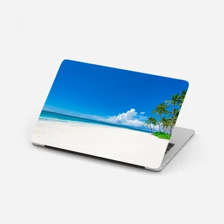 Sticker pour ordinateur portable paradis tropical plage de rêve – Wallnifity®