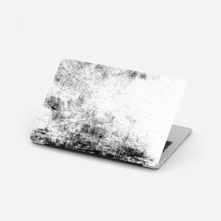 Sticker pour ordinateur portable texture grunge noir et blanc pour décoration – Wallnifity®