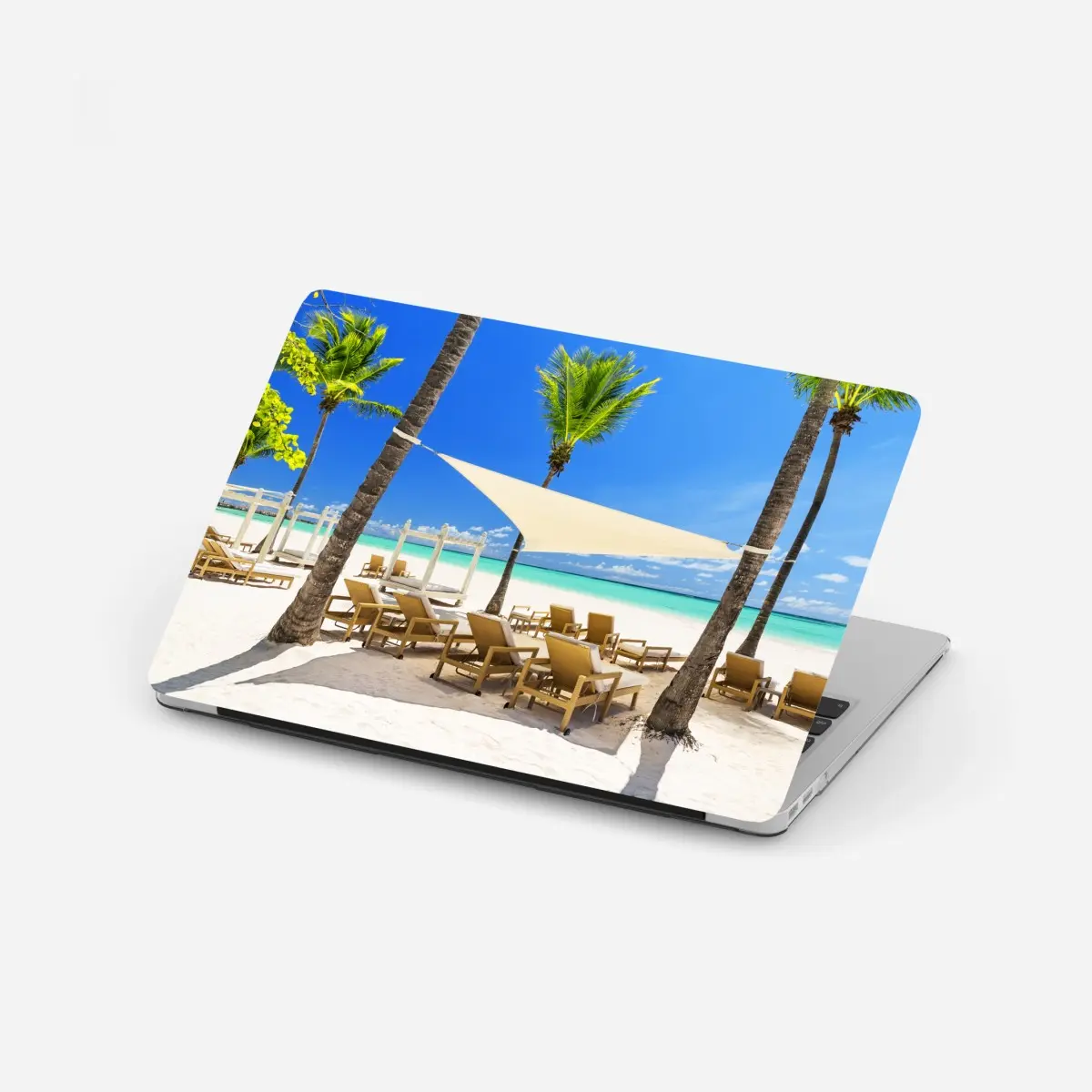 Sticker pour ordinateur portable évasion tropicale à Cap Cana – Wallnifity®