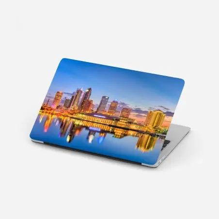 Sticker pour ordinateur portable horizon nocturne de Tampa – Wallnifity®