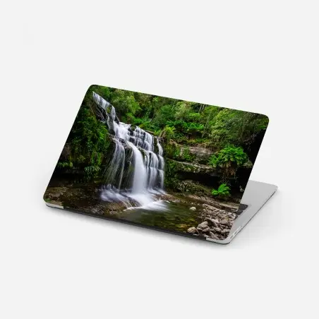 Sticker pour ordinateur portable cascade sereine de Liffey Falls, Tasmanie – Wallnifity®