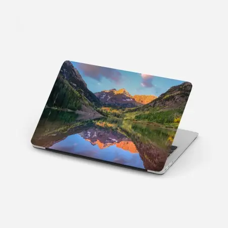 Sticker pour ordinateur portable lever de soleil au Maroon Bell, Colorado – Wallnifity®