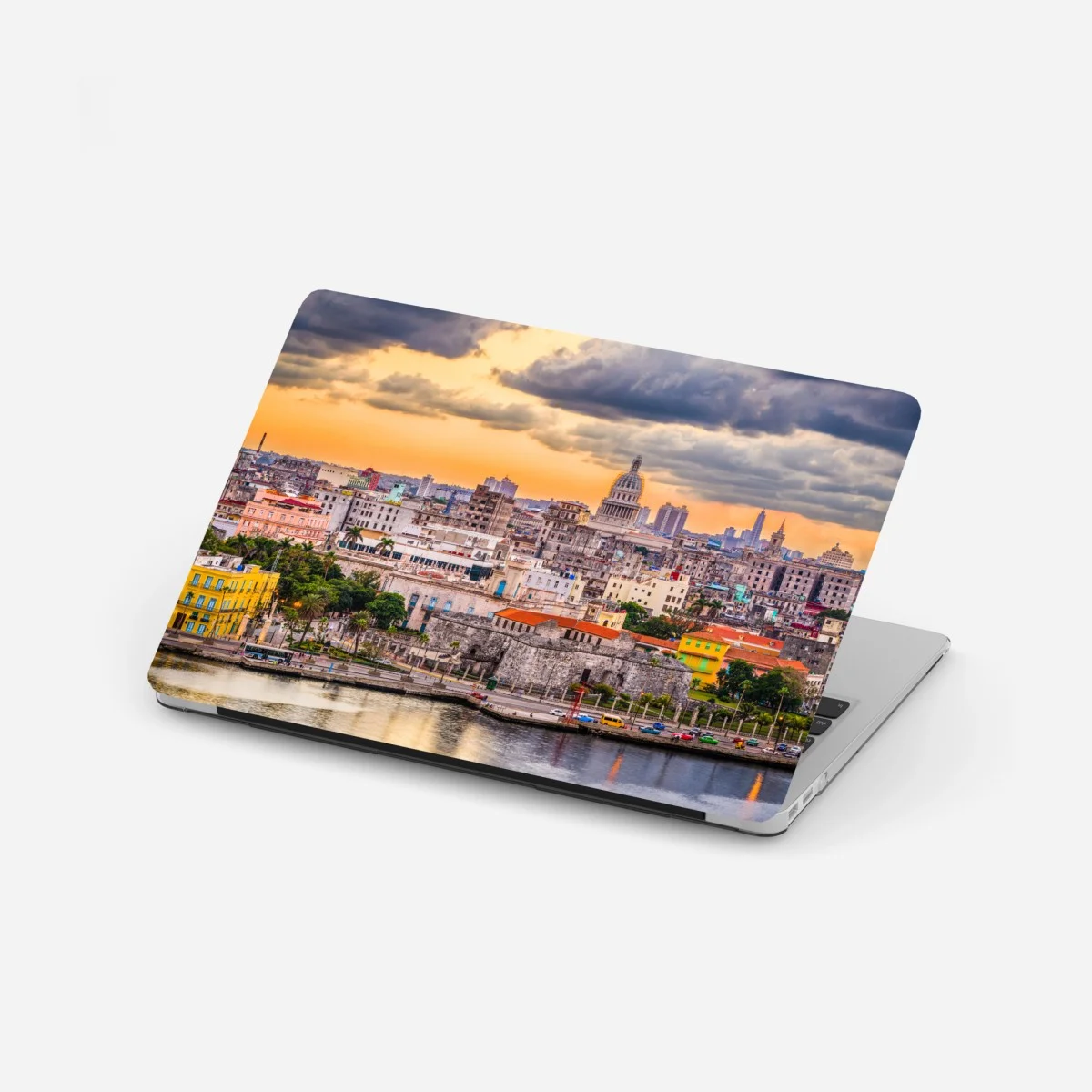 Sticker pour ordinateur portable panorama urbain de La Havane au coucher du soleil – Wallnifity® Sticker pour ordinateur portable panorama urbain de La Havane au coucher du soleil – Wallnifity®